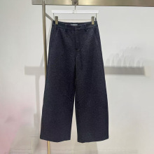 商场同款2025冬季新款女装宽松显瘦直筒阔腿糯米休闲裤 1GA251412