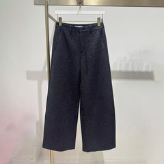 商场同款2025冬季新款女装宽松显瘦直筒阔腿糯米休闲裤 1GA251412