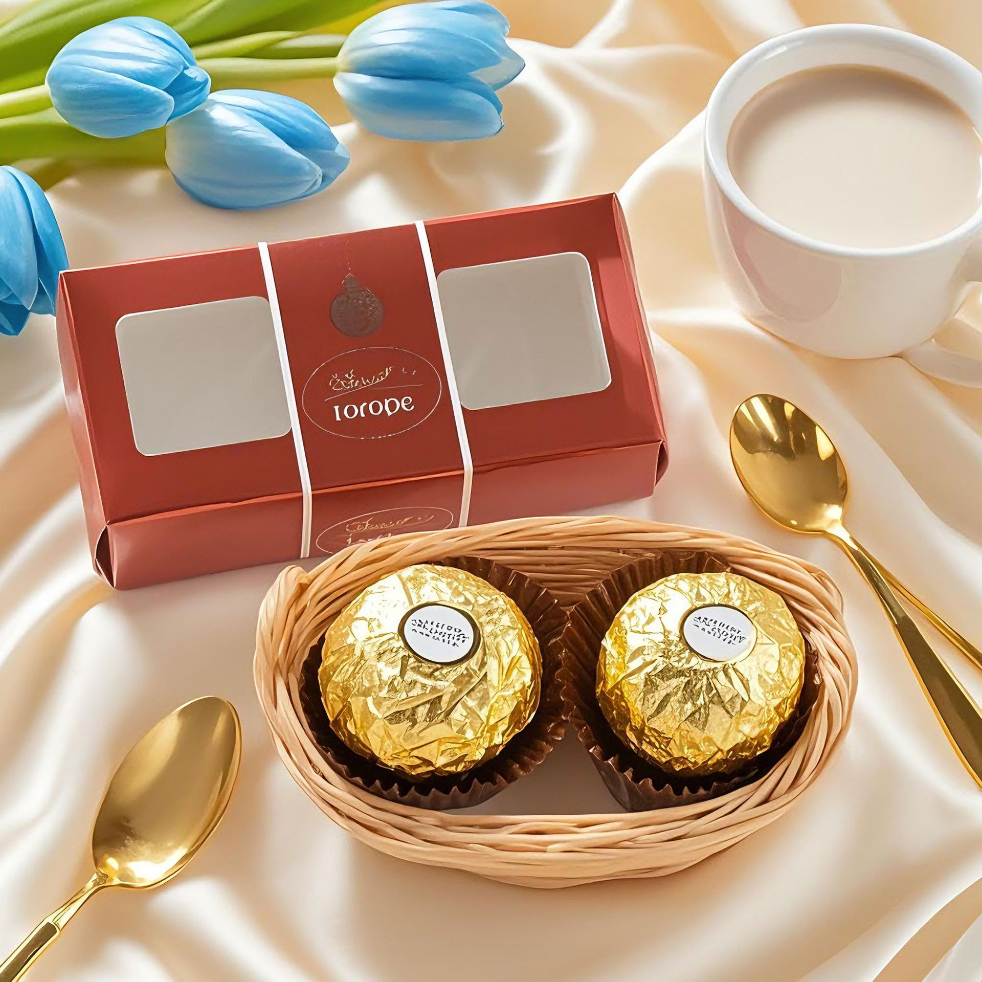 Ferrero Chocolate 2 cápsulas, caja de chocolate, cacao puro, regalo de mano, caja vacía, Ferrero