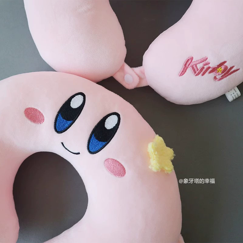  cartoon neck pillow with hood for sleep for traveling, airplane, hat, with neck protection