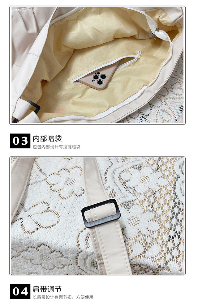 Korean-style canvas bag crossbody bag, women's backpack, simple and versatile, new trendy class bag, large-capacity student single-shoulder crossbody bag undefined