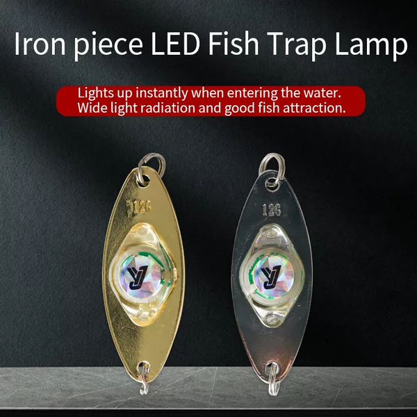 12G fishing one-eyed sequins underwater fishing lights colorful lights new LED bait sequins large electronic Poly