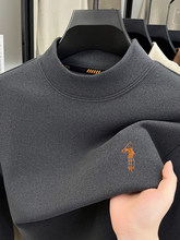 【奥莱品牌折扣】保罗春秋冬季男士长袖T恤半高领德芙绒打底衫