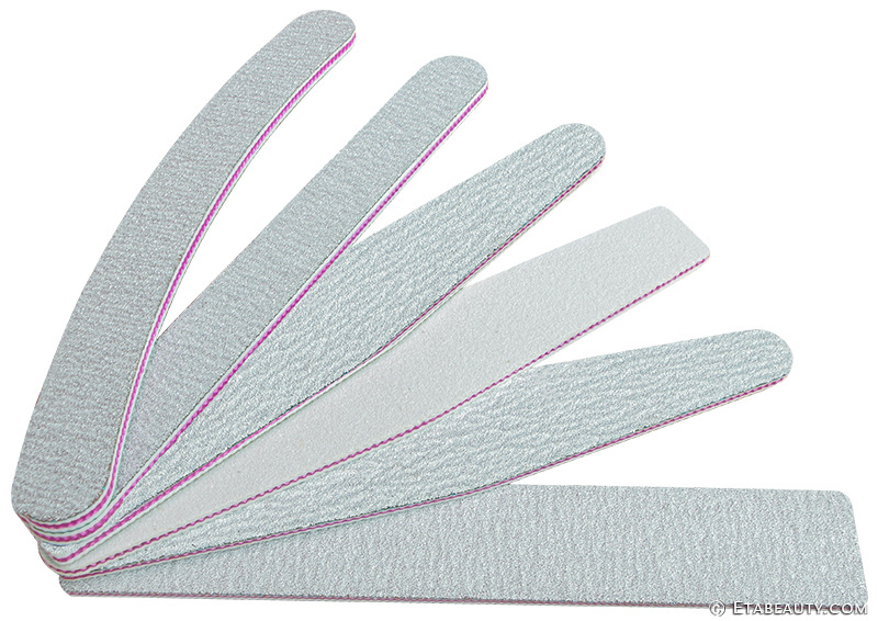 斑马红芯带齿砂纸指甲挫条戳条美甲eva打磨砂条