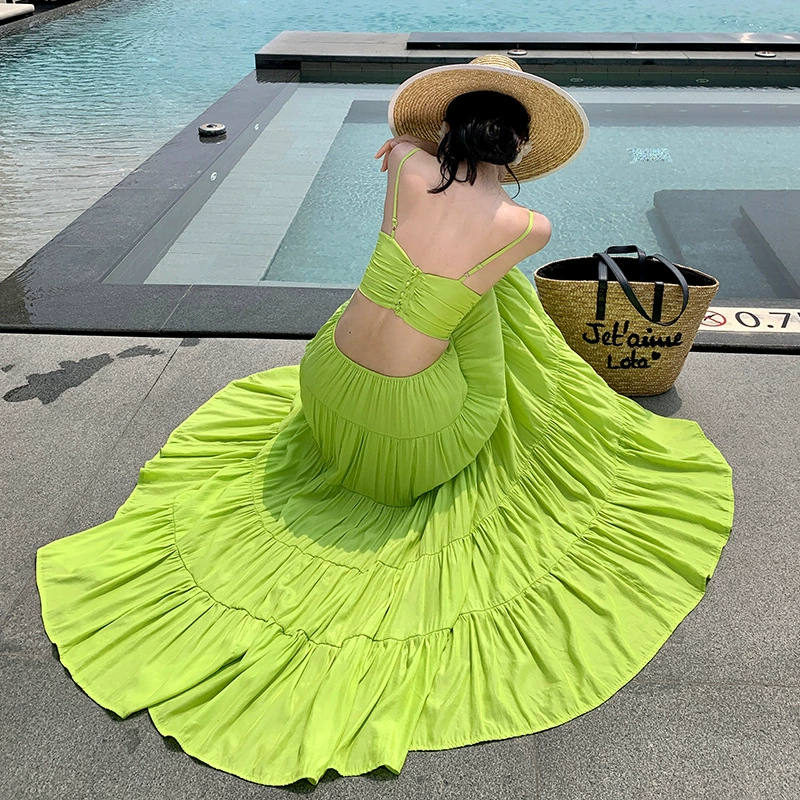 Рекордная фотография Санья путешествия подтяжка платье с открытой талией