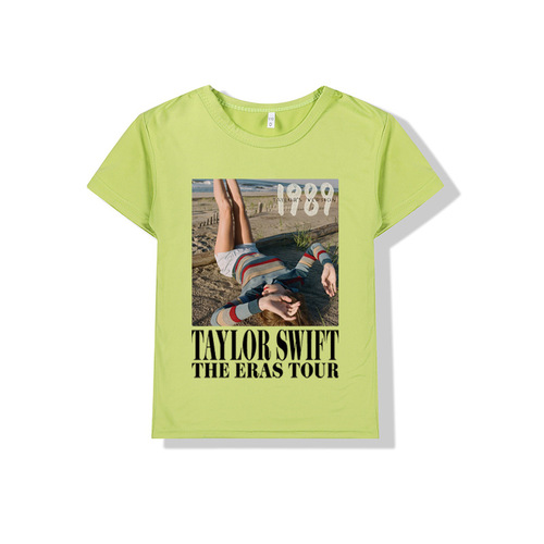 厂家直销Taylor Swift周边休闲圆领T恤春夏新款童装短袖上衣