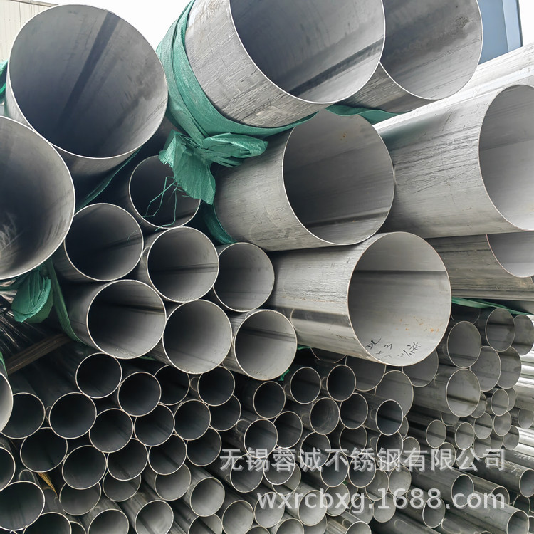 316L不锈钢工程支撑脚架用不锈钢管 316L大口径焊管 拉丝表面矩管