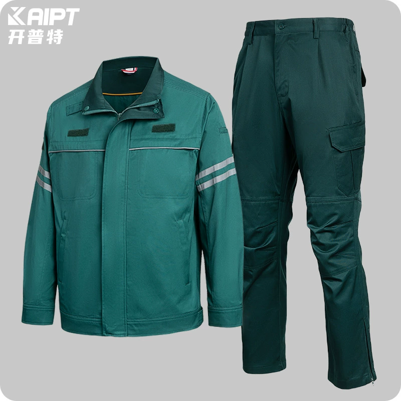 Весенне-осенняя антистатическая спецодежда для мужчин, электрическая спецодежда с напечатанным и вышитым текстом, светоотражающими полосками, спецодежда для авторемонтных мастерских, разработанная для внешней торговли.