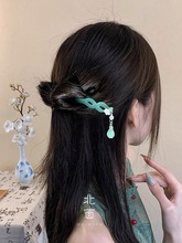 白蛇青蛇古风汉服发簪精致国风花朵发钗清新汉服古风步摇盘发簪子