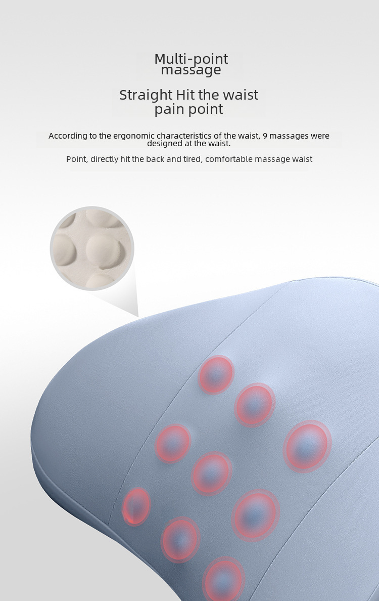 Coussin lombaire de siège de voiture Coussin lombaire du conducteur Protection de la taille de conduite Artefact Dossier de siège conducteur Voiture Oreiller lombaire de voiture_voghion.com