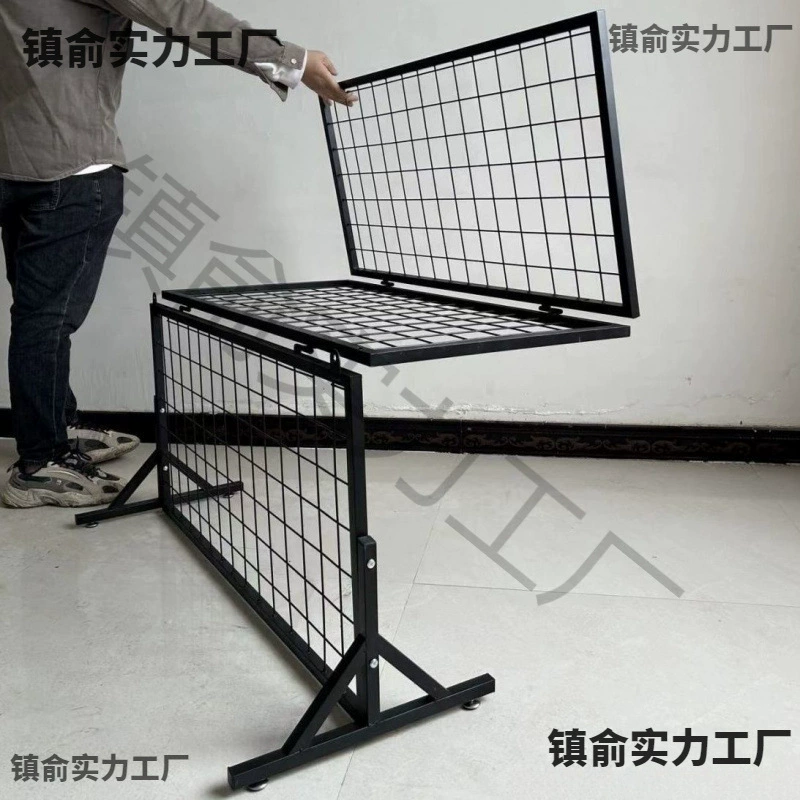 Складная сетчатая стойка, простая уличная стойка для хранения, портативная напольная стойка для выставки, уличная выставочная стойка для ювелирных изделий