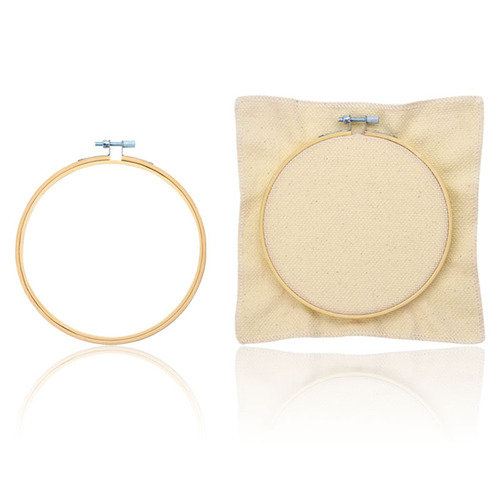 Factory direct sales cross stitch embroidery bamboo embroidery stretcher, handmade DYI embroidery fixed ring, adjustable embroidery cloth embroidery stretcher