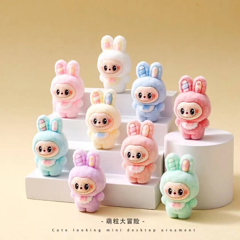 国境を越えた人気の植毛ウサギの露店小物インターネット有名人かわいい diy 樹脂ジュエリーアクセサリー車の装飾品イン|undefined