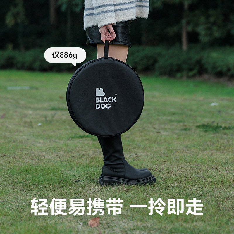 Blackdog ブラックドッグ アウトドア ポータブル サイドテーブル キャンプ 小型ラウンドテーブル キャンプ 軽量 アルミ合金 レジャー ティーテーブル ランプスタンド|undefined