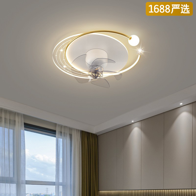 [Selección estricta] ventilador de techo del dormitorio en 2025 nuevo estilo nórdico silencioso simple sala de comedor moderna redonda