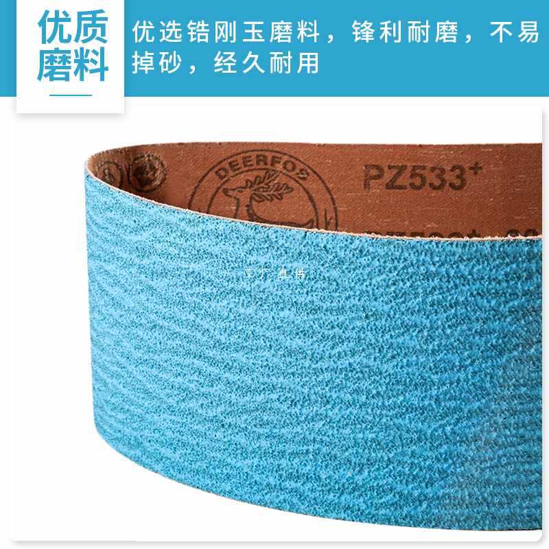 ✅进口锆刚玉砂带610*100坡口机坦克机环形沙带不锈钢打磨抛