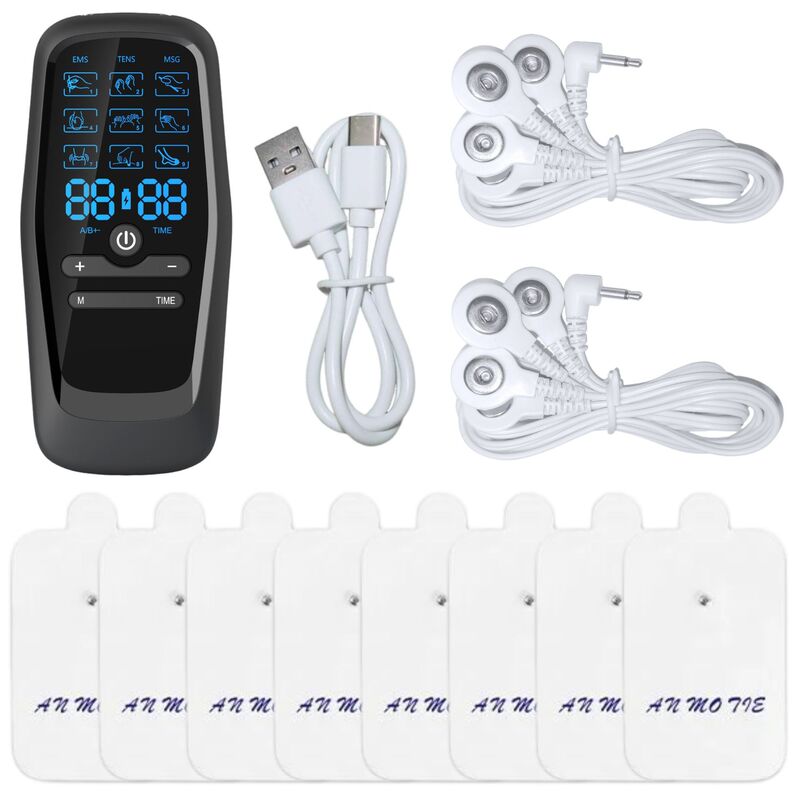 クロスボーダーデュアル出力 TENS 電気パルスマッサージャー EMS 刺激装置中低周波パルスマッサージ器具マッサージ|undefined