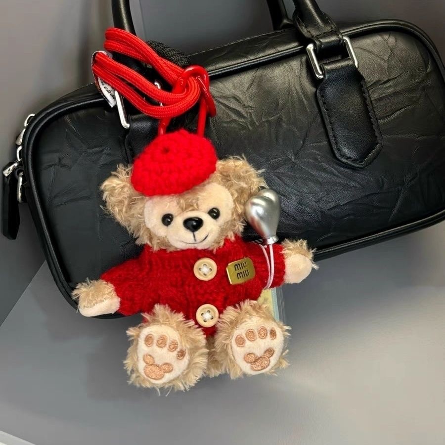 cute shelliemay duffy bear car key ring handbag pendant doll ornaments girlfriends couple‘s birthday present female