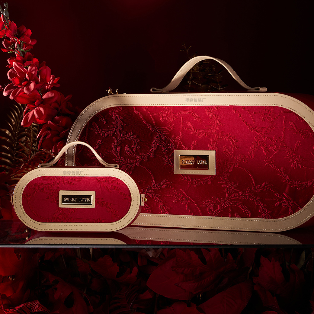 Caja de regalo de boda de estilo chino caja de caramelo caja de embalaje caja dura caja de regalo de mano de alta calidad caja vacía nueva caja de regalo