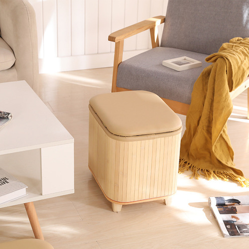 The convenient bed-end bench can be used as a shoe bench and children's toy storage box, wholesale of hinged fabric storage boxes.