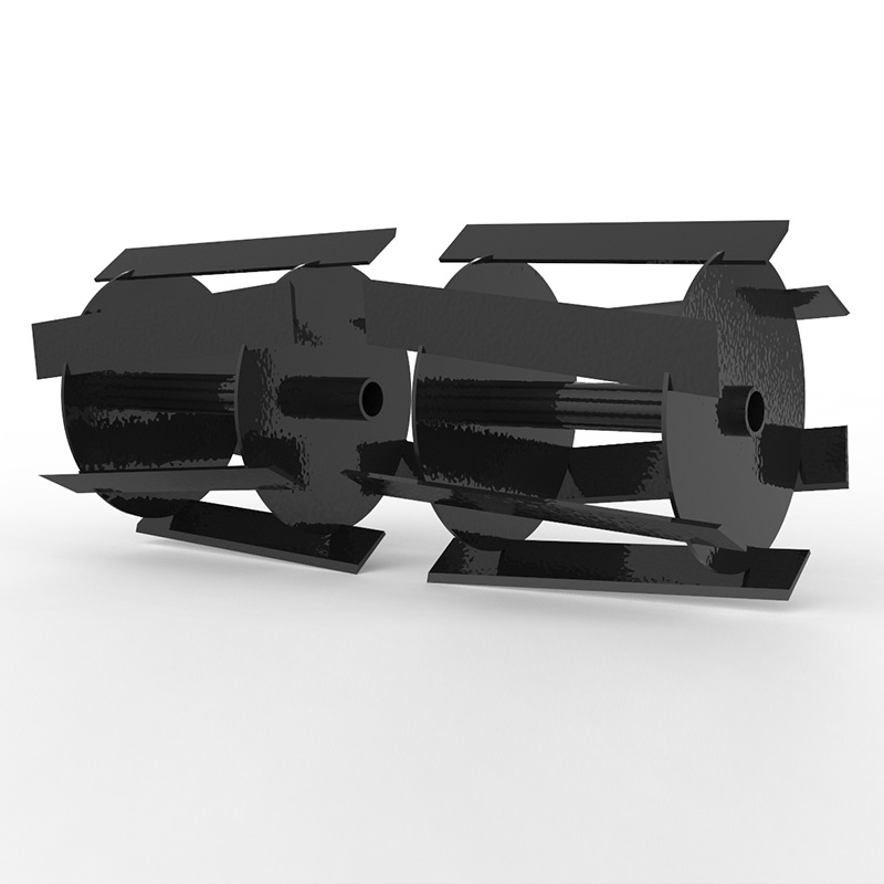 背负式割草机除草轮斜刀圆周微型旋耕机刀头小型微耕机锰钢锄草轮