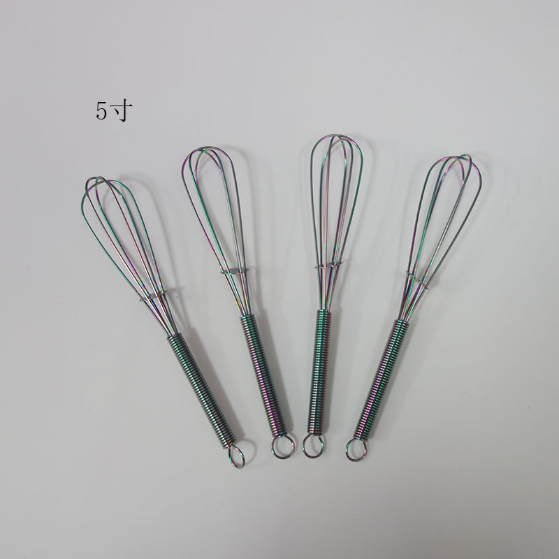 Stainless Steel Manual Egg Beater With Titanium Coating Durable_voghion.com
