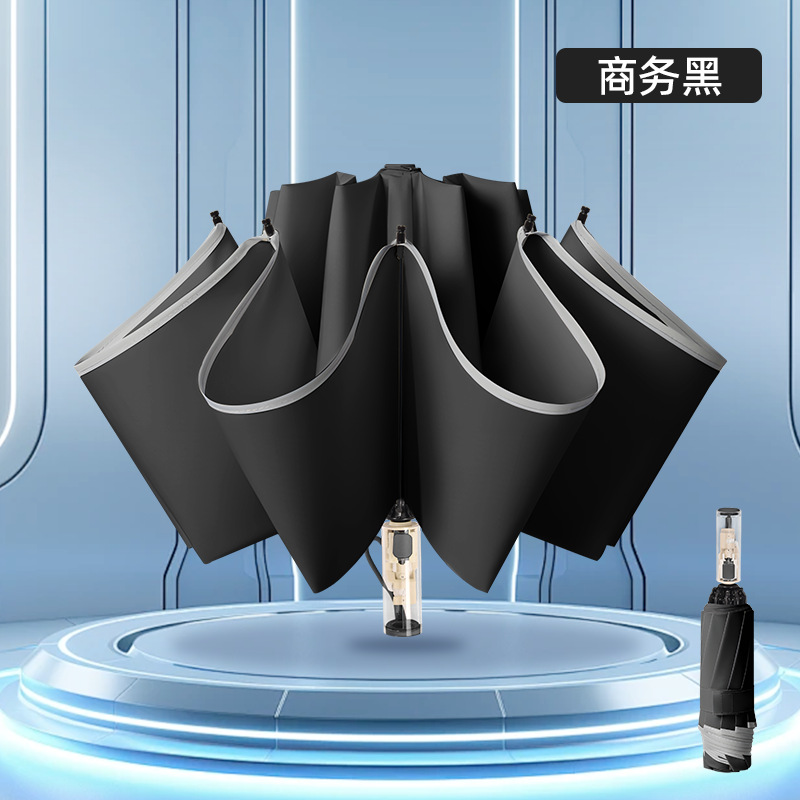 Anti-Rebound Safety Mechanical Reverse Folding Umbrella For Men And Women, Top Quality, Portable Business Sun Umbrella, In Stock_voghion.com