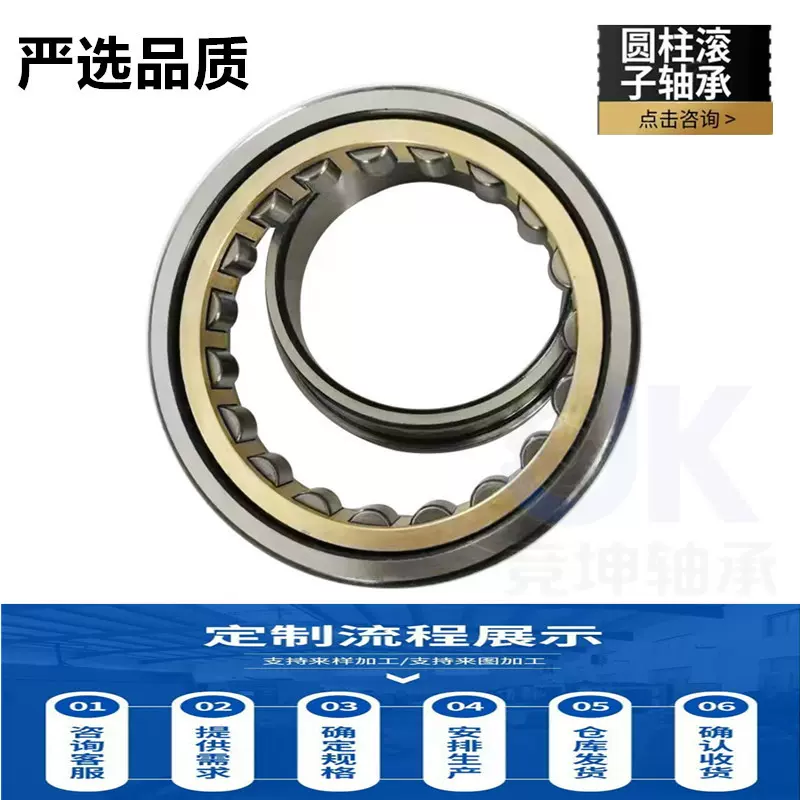 圆柱滚子轴承NU202/NU203/NU204/NU205/NU206/NU207/NU208/NU209E