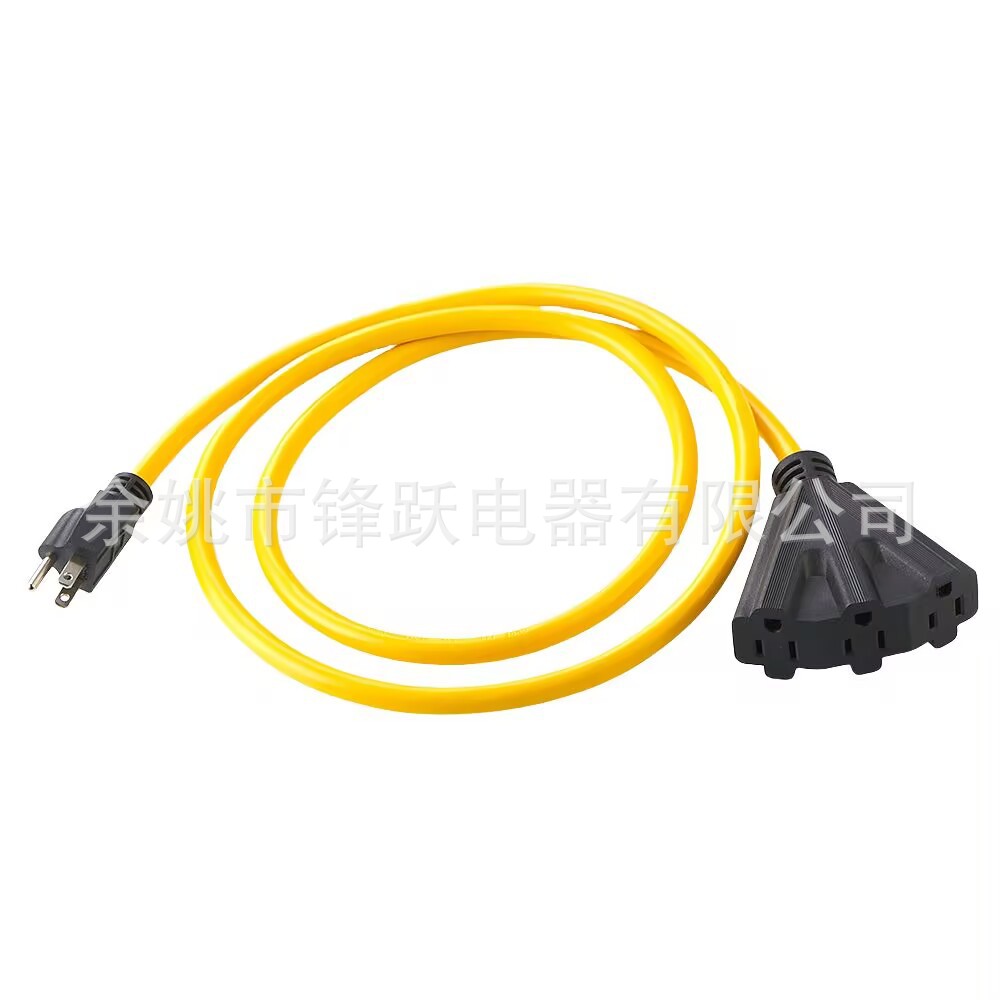 Extensión de enchufe de escoba de servicio pesado 12 / 3 SJTW Extensión de servicio pesado, NEMA 5 - 15P para toma de corriente de 1.2M