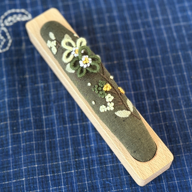 Lu bordado creativo aguja larga simple novato bordado flores y hierba sala de estar adornos hechos a mano bolsas de materiales de bordado diy