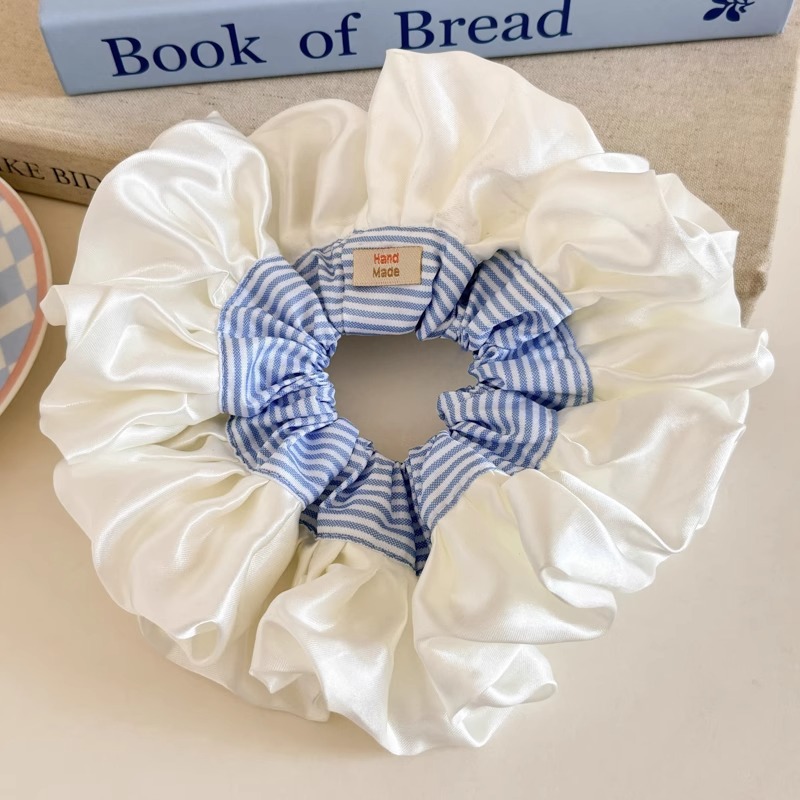 Cuerda para el cabello de intestino grueso azul para niños Cuerda para el cabello de encaje dulce para niñas