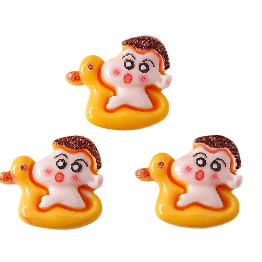 Estrella de dibujos animados DIY crema pegamento accesorios de resina teléfono móvil Shell material hecho a mano horquilla joyería de resina al por mayor