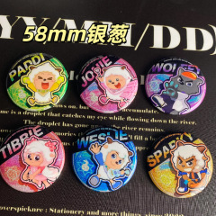 厳選されたヒーリング・ラムとグレイ・ウルフのクレイジー・スーパーキャンプアニメーション周辺バッジファンギリス学生ギフト