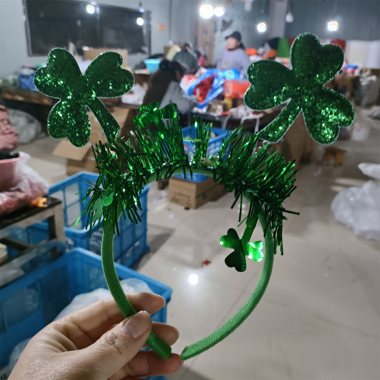 Nuevo cross-border irlandés día de San Patricio Fiesta de carnaval tribol decoración toque