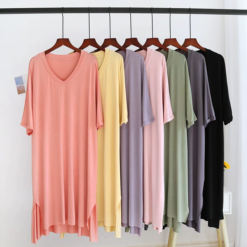 Summer thin long colored knitted pijama, custom-made