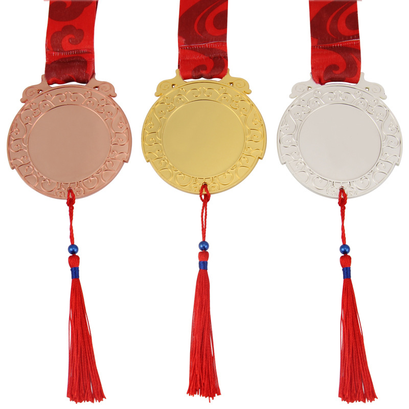 Medallas de alta gama estilo chino para eventos deportivos, premios honoríficos, placas conmemorativas de metal y bronce con grabado de alta calidad.