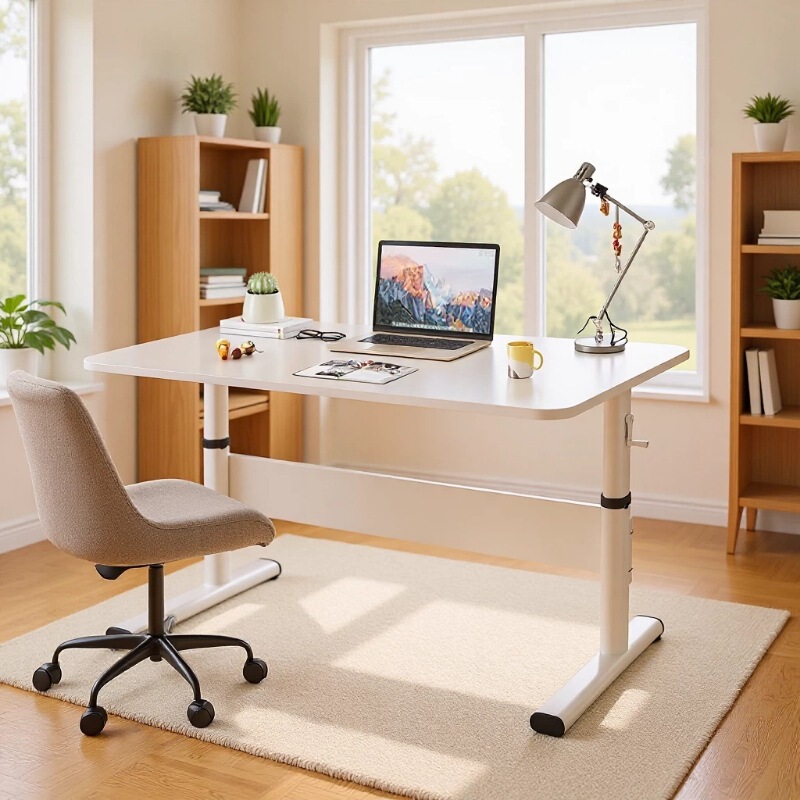 Standing Manual Lifting Desk Modern Minimalist Office Desk Healthy Work Computer Desk Adjustable Height Desk