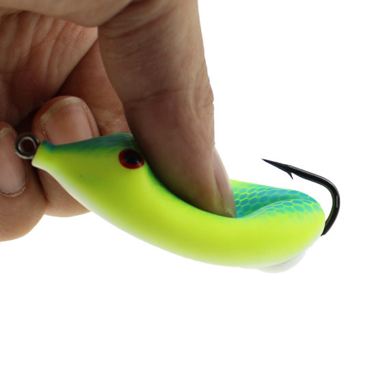 Single Hook Thunder Frog Black Special Luya Floating Water Sirfish Fake Bait Far Thunder Frog Black Pit New Heavy Grass Frog