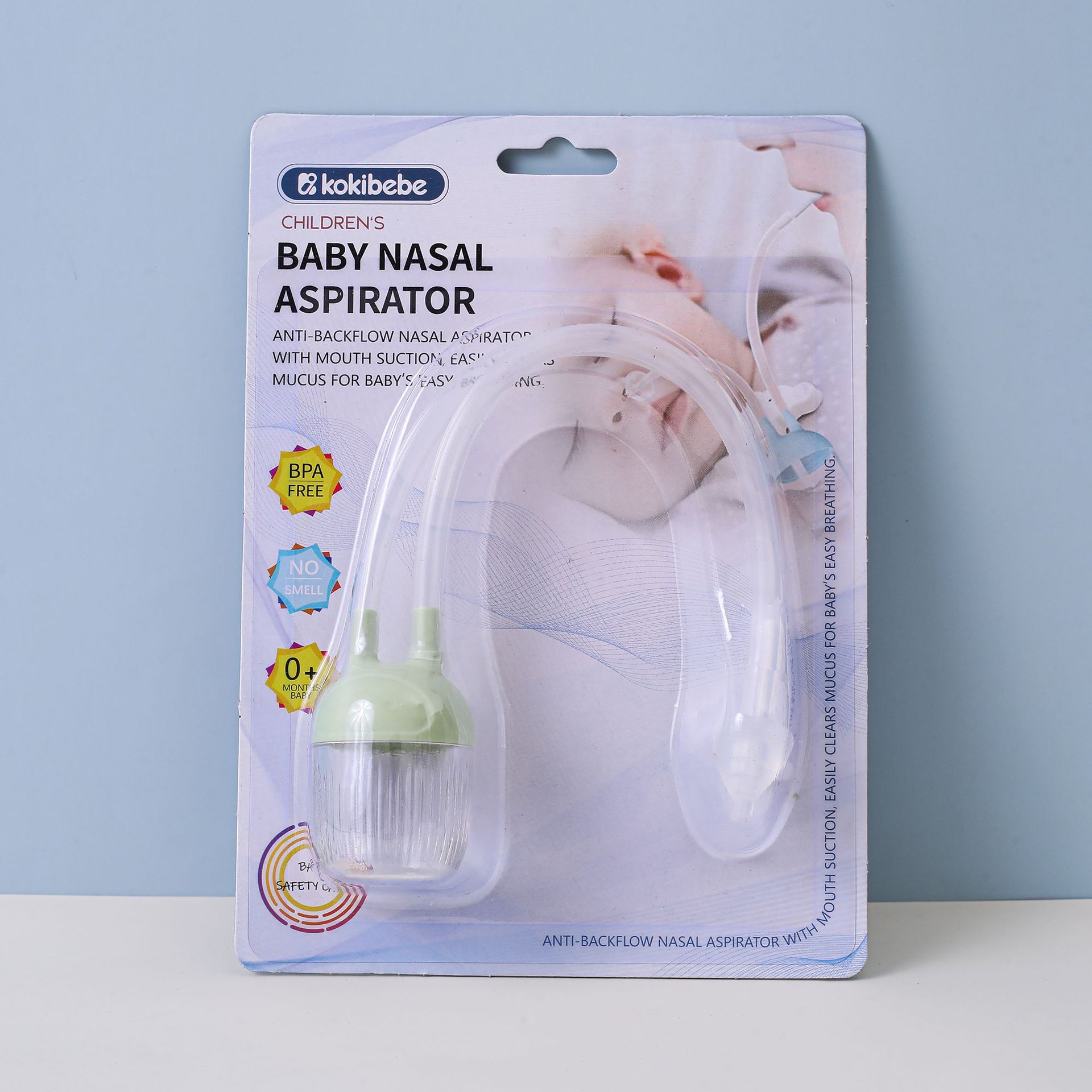 Aspirador Nasal Bucal para Bebé de Plástico, Anti-reflujo, Tipo Catéter, para Bebés