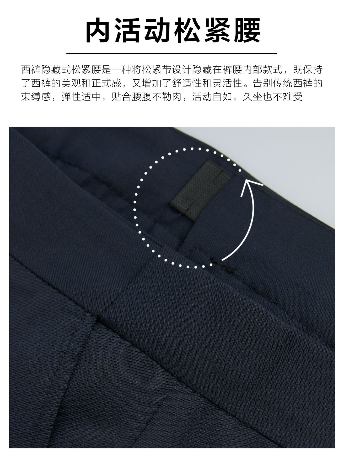 Pantalones de trajes de lana, pantalones de ropa de trabajo, pantalones casuales de nueve puntos, pantalones occidentales image 3