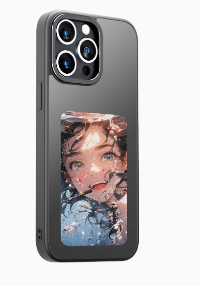 Specially Designed Nfc Screen Projection Phone Case with Ai Smart E-Ink Screen for iPhone 13-15 DIY Customizable Anti-Drop Case
