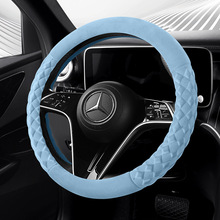 新款冬季保暖毛绒汽车方向盘套 防滑好手感舒适短绒毛绒汽车把套