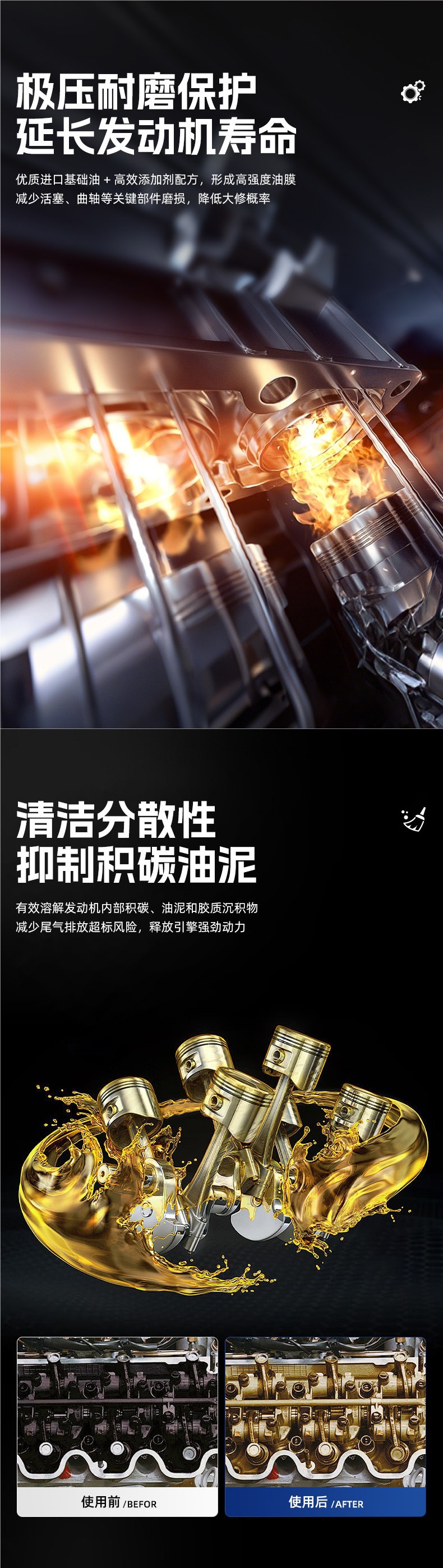 Genuine fully synthetic diesel engine oil 15W40 for forklifts, 20W50 for agricultural vehicles and trucks, universal lubricant 4L