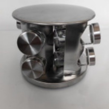 Juego de 12 Frascos de Vidrio para Condimentos con Soporte Giratorio, Cabeza Cuadrada Negra, Cabeza Redonda, Acero Inoxidable