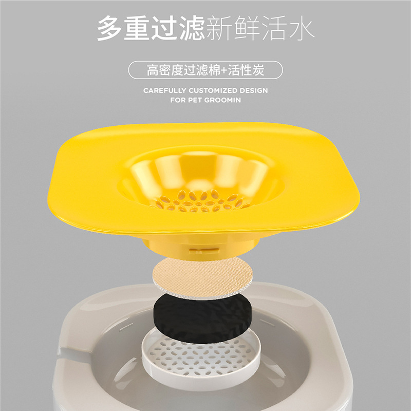 Alimentador integrado de agua potable para mascotas doble tazón tres tazón gato dispensador de agua automático protección del cuello tazón de comida para gatos vajilla para mascotas