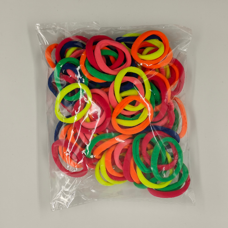 Venta directa de fábrica versión coreana 4.5 sin costuras, alta elasticidad, sin dañar el cabello, anillo de toalla para adultos, 100 anillos para el cabello, cuerda para el cabello al por mayor