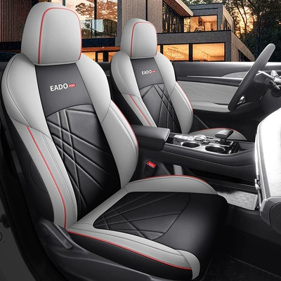 2021 2223 24 New Changan Yidong plus Blue Whale Car Seat Cover Surrounded by Four Seasons Cushion Cover (Modelə uyğun (Original) oturacaq örtükləri) - black-gray-standard-version-five-seater-dedicated-to-yidong-plus-all-inclusive-front-row-all-in-one-rear-row