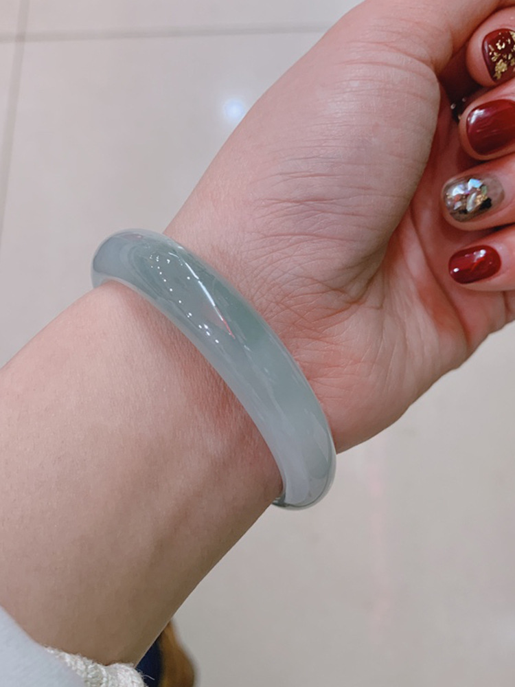 Natural Burmese Type A Jadeite Bracelet Jade Bangle_voghion.com