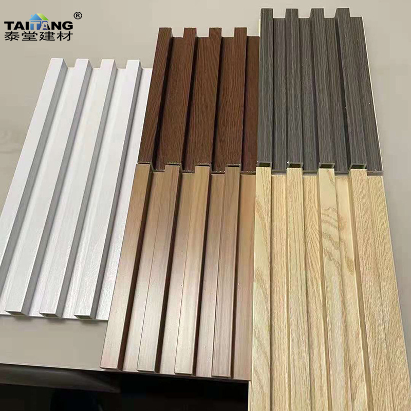 Wpc wall panel piso de plástico de madera hueca panel de pared exterior tablero de madera de plástico al aire libre ingeniería piso de madera de plástico al aire libre