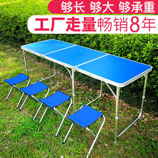 New Product Extended 1.8m Outdoor Foldableing Table Foldableing Table and Chairs Stall Table Portable Foldableing Dining Table Weidong